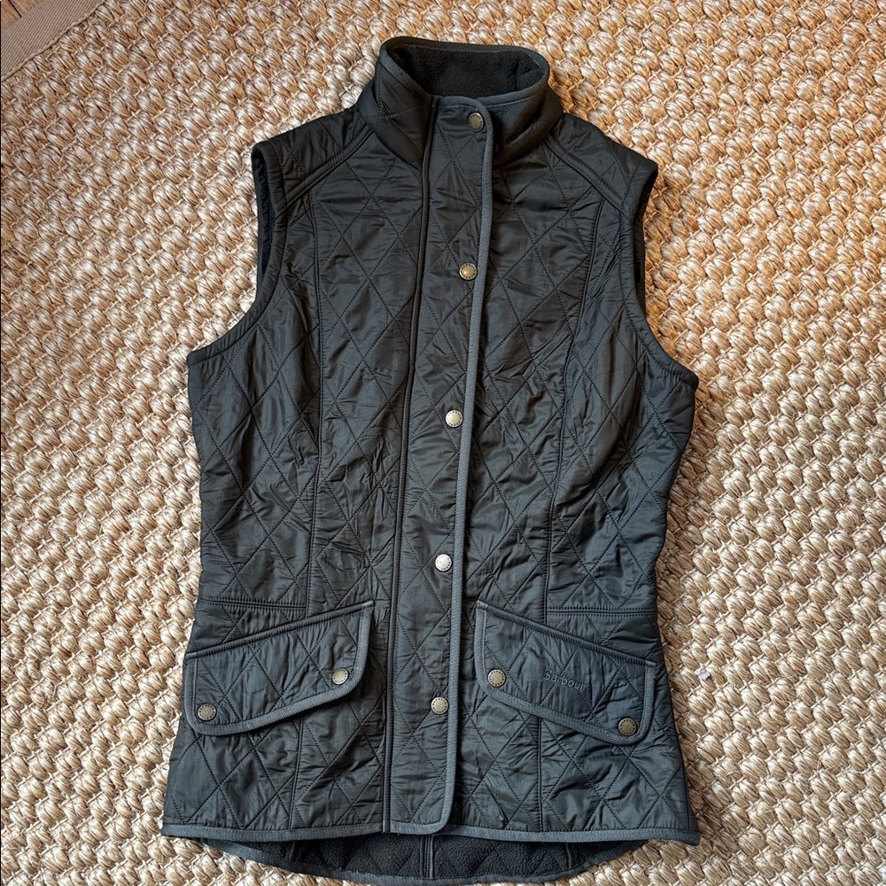 Barbour Quilted Dark Olive Vest